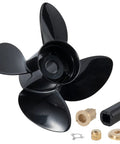 Aluminum 4 Blade Outboard Propeller 14 Inch Diameter 21 Pitch For Mercury 135 300 HP Engines Right Hand Rotation 15 Tooth