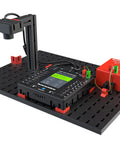 Robotics TXT 4.0 Base Set Robot Kit For STEM Builders, Programmable, Durable Black Design, Hands On Coding And Control, Great For Learning Core Robotics And Engineering black controller on base plate