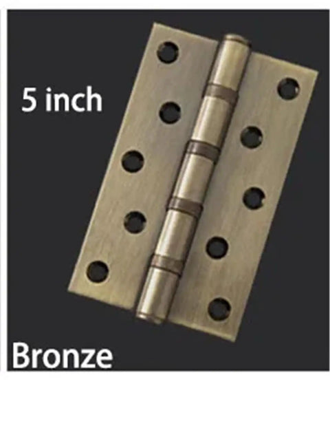 4x5 Inch Door Butt Hinges 304 Stainless Steel Flat Hinges Bronze Finish Heavy Duty Hardware for Home Doors, close-up view