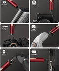 E2 Ultra Electric Screwdriver Kit With 50 Magnetic Bits and 0.6N.m torque shown with various electronic devices
