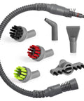 Replacement Extension Hose And Cleaning Brush Tool Kit For Steam Shot Omni Hard Surface Steam Cleaners with 32.8 in hose and brushes