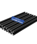Beefy 3030 Aluminum Extrusion T Slot Rail Kit 48 Inch Black 4 Pack, 30x30 aluminum profiles for DIY builds