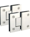 Heavy Duty 180 Degree Glass Door Hinge 2 Pack for Frameless Cabinets and Showcases, Clip Pivot Replacement Part