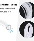 Pro Grade 25 Ft Three Sixteenth Inch Aquarium Air Hose Kit showing translucent durable tubing, 3/16 inch diameter.