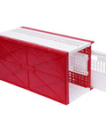 Breathable Pigeon Carrier Cage For Travel And Training, Plastic Folding Pigeon Box With Two Side Doors And Two Top Compartments