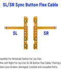 Ultimate 18 In 1 Joy Con Repair Kit For Nintendo Switch includes SL SR sync button flex cables for Joy-Con.