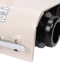 Close-up of Leather Skiving Machine 1200RPM Electric Heavy Duty Cast Iron Thinning Tool showing side detail without motor.
