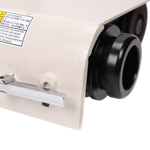 Close-up of Leather Skiving Machine 1200RPM Electric Heavy Duty Cast Iron Thinning Tool showing side detail without motor.