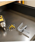 Stainless Steel Self Closing Cafe Door Hinge With Heavy Duty Build And Dual Swing Operation For Wood Doors And Kitchen Or Bar Cabinets, Rock Solid Pivot Hinges For Smooth, Hands Free Access on metal door panel
