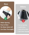 60 Oz Glass Coffee Carafe Replacement For Ninja Coffee Makers, showing wider opening and easy cleaning benefits compared to others