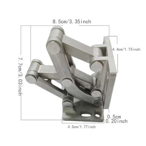 Heavy Duty Stainless Steel Fence Gate Hinge Door Hinge Replacement Parts For Backyard Carport Farmhouse Trailer Ramp Easy Install With High Load