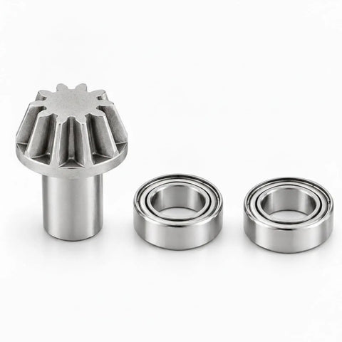 Bevel Gear Replacement For 1 16 And 1 14 Scale RC Cars Front End Drivetrain Gear Set Powder Metallurgy Metal Construction Smooth Power Transfer Maintenance And Tuning Upgrade For Meijiaxin And Other RC Buggies with bearings