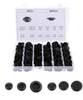 305 Piece Rubber Flush Hole Plug Kit For Auto Body And Sheet Metal Repair Black Blanking Plugs For Holes In Panels Doors Trims