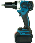 No Wire Drama Cordless Rivet Gun Set Featuring A Heavy Duty 52 Ah Rechargeable Battery For Automotive Trucks Rv And Home Furniture Diy Projects Nut Gun Tool side view