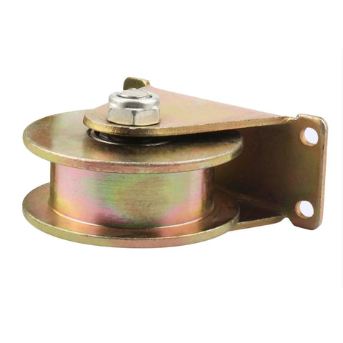 Heavy Duty H Groove Track Wheel Caster With Bracket For Sliding Doors And Industrial Carts Four Pack, 80mm Gate Track Roller, 45 Steel