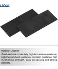 Rectangle Graphite Block Ingot For Melting Casting And Electrolysis High Purity Graphite Electrode Plate Sheet 100X40X2Mm Pack Of 5 Black