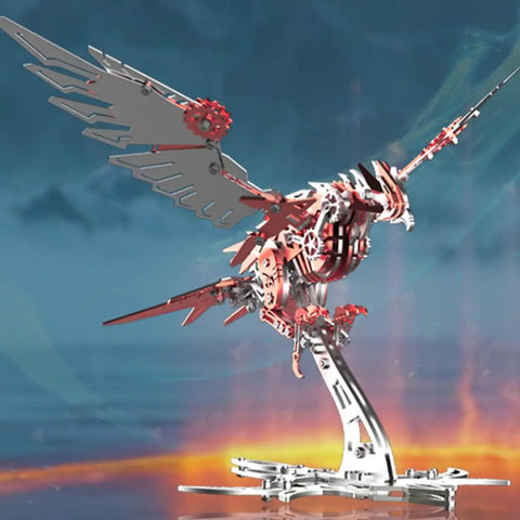 Killer 3D Metal Puzzle For Adults Falcon Predator Eagle Model Kit With DIY Assembly Mechanical Bionic Bird For Brain Teasers And Hobbyists Ideal Gift For Model Enthusiasts Science Lovers And Collectors 279 Pieces, 13 x 6.5 x 7 in stainless steel