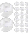 Ditch The Hassle And Get These 50pcs White Aquarium Air Hose Clamps With Rock Solid Suction Cups that neatly hold aquarium hoses.