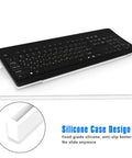 Clear Acrylic Tilted Keyboard Holder For Ergonomic Typing And Gaming On Your Desk Setup With Anti Slip Silicone Case Lightweight Keyboard Stand For Office Home And School