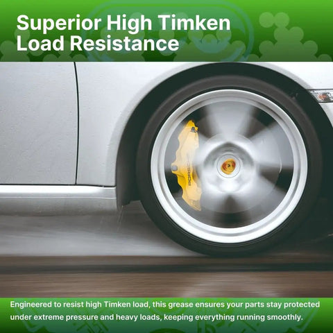 Energy Release G100 High Speed Lithium Grease 16 oz used on car wheel for fast-moving parts and high load resistance.