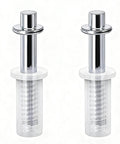 Spring Loaded Bifold Door Top Pivot Set, 2 Pcs Closet Door Hardware Repair Part for 1 1/8 to 1 3/8 Inch Doors, visible steel and nylon components