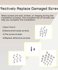 Total Knockout Complete Screw Set For iPhone 14 Plus Phone Repair Kit showing various screws for replacing damaged fasteners.