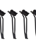 Set Of 4 Iron Hairpin Table Legs For Folding Tables And Desks, Heavy Duty Easy Install, shown in black color against white backdrop.