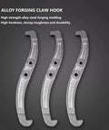 Alloy forging claw hooks for Built Tough Heavy Duty Hydraulic Puller Splitter Tool 50T Capacity, durable industrial-grade steel.