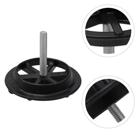 Spare Tire Hold Down Clamp Screw Bolt Retainer Clip 62850-28510 Compatible With Hyundai And Kia 2001 2013, black plastic and metal fastener