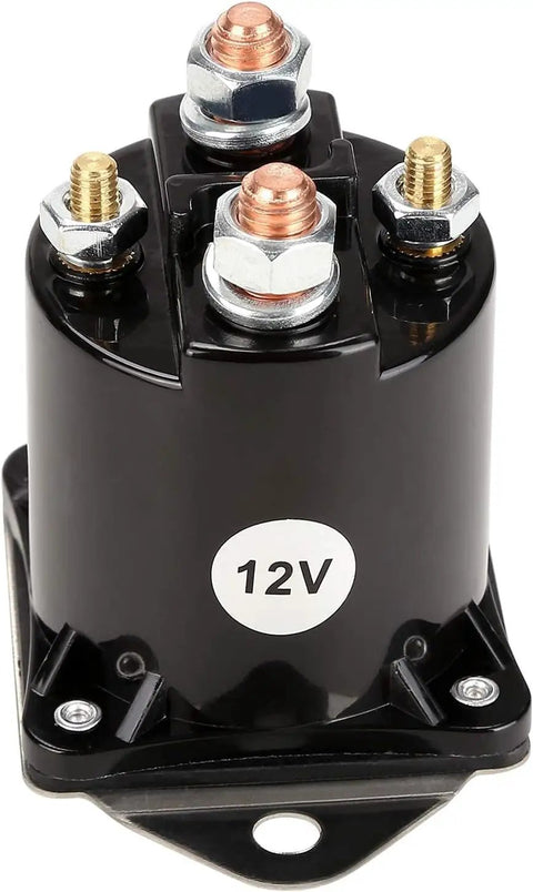 12V Golf Cart Solenoid For Club Car DS And Precedent Gas Carts 1984 Up, 4 Terminal Copper Contacts, Replaces OEM 1013609 1012275