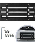 Heavy Duty Front Bumper License Plate Bracket For Nissan 2000 To 2026, black mount with bolt kit and wrench included