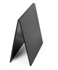 Side view of Black ABS Plastic Sheet 12 By 16 Inch 0.25 Inch Thick Rigid Moldable Thermoplastic Board For Crafts DIY Projects And Home Decor Textured Front Smooth Back Pack Of 2