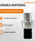 Hella Reliable AC Pressure Sensor Replacement For Dodge Dart Ram 1500 2500 3500 Plug And Play Transducer shown in durable design.