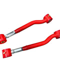 Rear Adjustable Upper And Lower Control Arms And Track Bar Kit For 2007-2014 GM SUVs Suburban 1500 2500 Avalanche Tahoe Yukon Cadillac Escalade Direct Fit Heavy Duty Replacement For Everyday Towing And Off Road, red metal pair