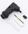 Real Deal Right Angle Adapter For Rotary Tools And Dremel Grinders with tools for easy attachment and precision work.