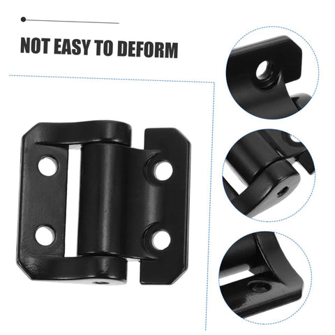 Heavy-duty cabinet hinge with dampers in black zinc alloy, featuring strong build and silent operation for corner cabinets.