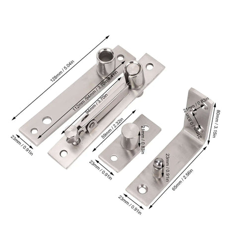 Beefy Heavy Duty Wood Door Pivot Hinge With 300 Lbs Load Bearing Stainless Steel Hidden Door Hinge for secret doors and bookshelves