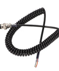 4 Pin Radio Microphone Cable With Flexible Coiled Design Prewired One End 4 Pin Female Plug For CB Ham Radios Extends Up To 180 CM