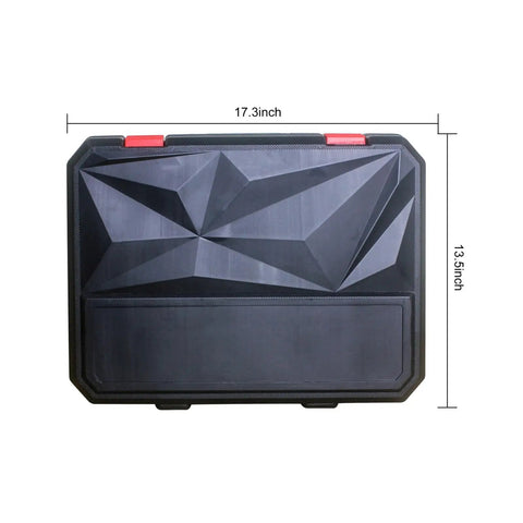 239-Piece All In One Home Tool Set With Carrying Case For DIY Repairs, shown closed with dimensions 17.3 x 13.5 inches