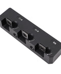 Shop-Ready Pro Grade Aluminum Round Planer And Dowel Jig Kit showing 8mm, 10mm, 12mm dowel fitting