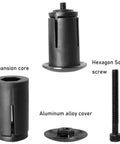 Components of Aluminum Alloy Bike Bar End Plugs With Expanding Locking Caps Road And Mountain Bike Handlebar Ends