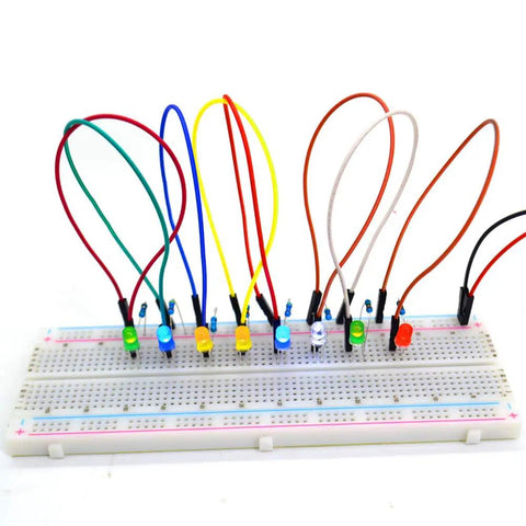 500 Pack 5mm LED Light Emitting Diodes Assortment Kit For DIYers Low Voltage Diffused Diodes For PCB Circuits And Indicator Lights Great For Arduino Projects And Prototyping
