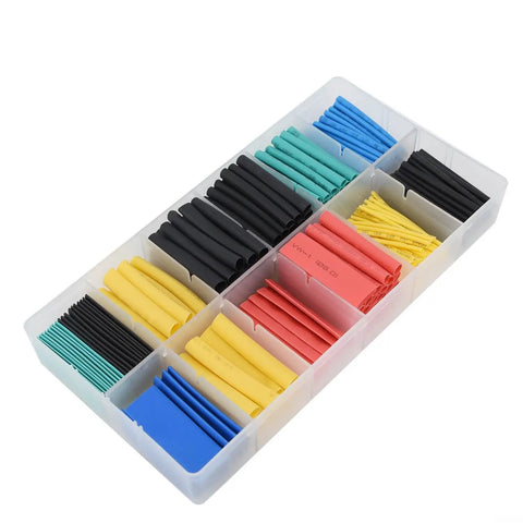 Dope 280pc Heat Shrink Tubing Kit With 2 To 1 Ratio Wire Cable Sleeves Assortment In Multiple Colors For Electrical Projects And Secure Insulation Connections That Fit Perfectly, color-coded sizes in storage case
