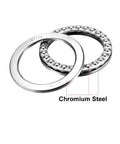 Thrust ball bearings, chrome steel, two rings with balls, 80x105x19 mm, single row