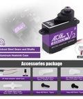 Mini Z RC Car Micro Steering Servo 6g High Speed Full Metal Gear Coreless Digital Servo A06CLS V2 Purple with accessories