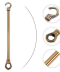 Beefy Heavy Duty Chandelier Load Bearing Rod Ceiling Hook For Hanging Straight Tube Hook Metal Electroplated Finish Replacement