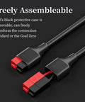 4 In 1 Solar Connector Extension Cable Splitter For Parallel Charging Of Portable Power Stations XT60 45A DC 8mm And 5.5mm 2.5mm Adapters with removable case