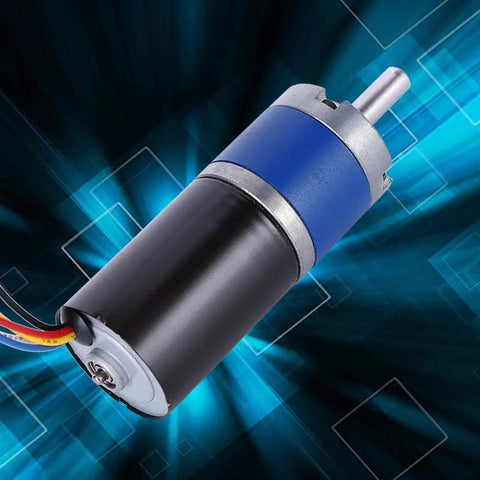 12V Mini Gear Motor With High Torque And Smooth Brushless Speed Reduction For Robotic Projects, 36mm case, metal gears, colorful wires