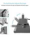 Adjustable bracket on High Power 405nm UV Resin Curing Light For SLA DLP 3D Printers Handheld And DIY Enclosure Use displayed in close-up.