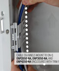 5-Inch Mounting Plate For Enclosures With Cable Management Clips, Customizable Accessory For Media Panels
